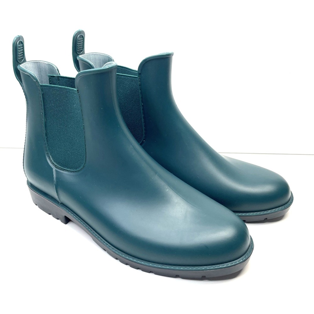 Asgard Women's Ankle Rain Boots Waterproof Chelsea Boots Green